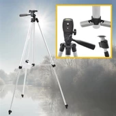 BUFFER® Taşıma Çantalı 130 cm Profesyonel Alüminyum Kamera Tripodu - 9