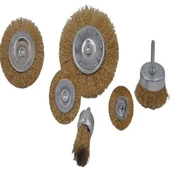 BUFFER® 6'lı Pimli Tel Fırça Seti Pas Yağ Kir Boya Yapışkan Çözücü - 2