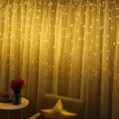BUFFER® 8 Fonksiyonlu 16 Saçaklı Perde Led 3 x 1 (Günışığı) - 2