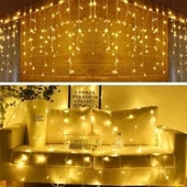 BUFFER® 8 Fonksiyonlu 16 Saçaklı Perde Led 3 x 1 (Günışığı) - 3