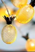 BUFFER® Dekoratif Pilli Pineapple Ananas Pilli Şerit Led Işık (1 Metre) - 10