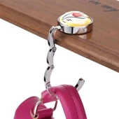 BUFFER® Dekoratif Desenli Masa Kenarı Çanta Askı Aparatı Aleti Askılık - 3