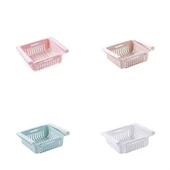 BUFFER® Çok Amaçlı Uzayıp Kısalabilir Buzdolabı Düzenleyici Sepeti Rafı - 6