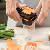 BUFFER® Quick 5 İn 1 Büyük Hazneli Pratik Hızlı Meyve Sebze Doğrayıcı Rende - 6