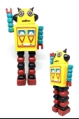 BUFFER® Decotown Nostaljik Sevimli Uzaylı Robot Şeklinde Figür Biblo - 3