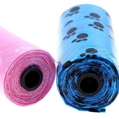 BUFFER® 4lü Evcil Hayvanlar Için Pati Desenli Kedi Köpek Kaka Poşeti Torbası - 4
