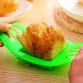 BUFFER® Kare Dizayn Pratik Kolay Patates Dilimeme Aleti Aparatı Bıçağı - 5
