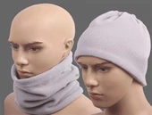 BUFFER® Beyaz Renki Çok Fonksiyonlu Unisex Polar Bere Boyunluk Saç Bandı - 2