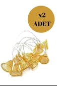 BUFFER® Parti ve Özel Gün Dekorasyonu Çan Şeklinde Metal Şerit Led Işık - 5