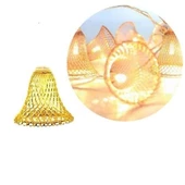 BUFFER® Parti ve Özel Gün Dekorasyonu Çan Şeklinde Metal Şerit Led Işık - 4