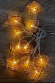 BUFFER® Kalpli Şerit Led Işık Zinciri Aydınlatma Doğum Günü Süs Işığı - 9