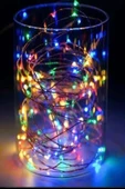 BUFFER® Pilli Renkli Peri Led Işık Dekoratif Aydınlatma 5 Metre RGB Led - 5