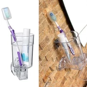 BUFFER® Akrilik Diş Fırçası Tutacağı Dekoratif Şeffaf Diş Fırçalığı Kabı - 1