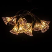 BUFFER® Parti ve Özel Gün Dekorasyonu Çan Şeklinde Metal Şerit Led Işık - 1