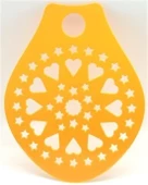 BUFFER® Dekoratif Desenli Pasta Süsleme Şablonu ve Pasta Taşıma Aleti - 5