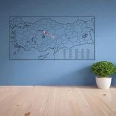 Yazılabilir Türkiye Haritası Manyetik Duvar Stickerı 110 x 56 cm - 3