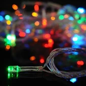 BUFFER® 10 Metre 100 Ledli 8 Fonksiyonlu Karışık Renkli RGB Led Lamba - 5