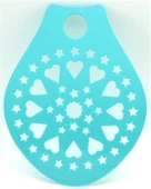 BUFFER® Dekoratif Desenli Pasta Süsleme Şablonu ve Pasta Taşıma Aleti - 1