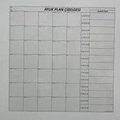 BUFFER® Aylık Planlayıcı Manyetik Duvar Stickerı Takvim Plan Çizelgesi - 7