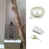 BUFFER® 100 Ledli 8 Fonksiyonlu 10 Metre Led Aydınlatma Dekor Lambası (beyaz) - 2