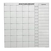 BUFFER® Aylık Planlayıcı Manyetik Duvar Stickerı Takvim Plan Çizelgesi - 1