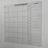 BUFFER® Aylık Planlayıcı Manyetik Duvar Stickerı Takvim Plan Çizelgesi - 2