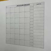 BUFFER® Aylık Planlayıcı Manyetik Duvar Stickerı Takvim Plan Çizelgesi - 8