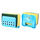 BUFFER® Pratik Mutfak Lavabo Vantuzlu Bulaşık Süngeri Askısı Aparatı - 1