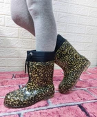 Çağrı Leopar Desenli İçi Kürklü Kız Çocuk Kar Yağmur Çizmesi thumbnail 5