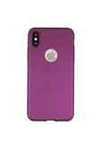 Apple iPhone X Premium Silikon Kılıf Mor - 1