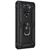 Xiaomi Redmi Note 9 Yüzüklü Tank Kılıf Siyah thumbnail 1