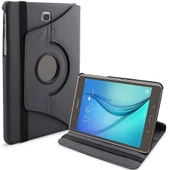 Samsung Galaxy Tab A 8.0'' T350 Deri Kapaklı 360 Kılıf Siyah - 1