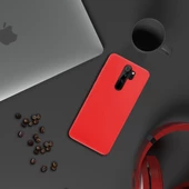 Xiaomi Redmi Note 8 Pro İnce Mat Silikon Kılıf Kırmızı - 3