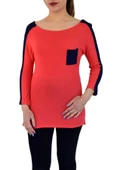 Kadın Kayık Yaka Turuva Kol Sweatshirt BRG-35341 - 3