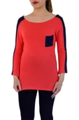 Kadın Kayık Yaka Turuva Kol Sweatshirt BRG-35341 - 2
