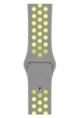 Apple Watch Series 5 38 MM Fileli Kordon Gri-Sarı - 1