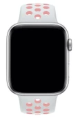 Apple Watch Series 5 38 MM Fileli Kordon Beyaz-Pembe thumbnail 2