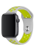 Apple Watch Series 5 38 MM Fileli Kordon Gri-Sarı - 2