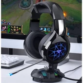 Polham Profesyonel 3.5mm Led Işıklı Katlanabilir Gaming Kulaklık Oyuncu Kulaklığı Gerçek Ses Deneyim - 4