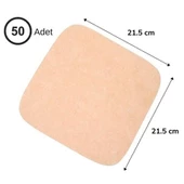 50 Adet Air Fryer Pişirme Kağıdı Tek Kullanımlık Yağ Su Geçirmez Yapışmaz Deliksiz Düz Kare Model thumbnail 3