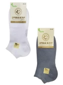 Umberto 12 Adet Erkek Doğal Bambu Patik Çorap -307 - 12