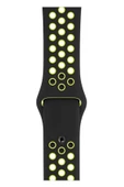 Apple Watch Series 3 38 MM Fileli Kordon Siyah-Sarı - 1