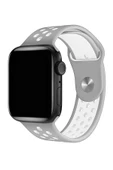 Apple Watch Series 6 44 MM Fileli Kordon Gri-Beyaz thumbnail 2