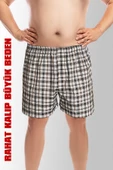 DoReMi Büyük Beden – Rahat Kalıp Pamuklu Klasik Erkek Poplin Boxer - 1