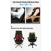 Polham Premıum Araç Koltuk Bel Yastığı Araç Ofis Koltuk Destek Minderi Bel Yastığı Araç Arka Yastık - 6