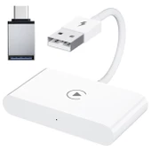 Polham Araç İçi İphone Cihazlar İçin Kablosuz Apple CAR PLAY Adaptörü, Wireless Carplay Çevirici - 1