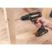 Worx Wx108 20Volt/2.0Ah. Li-İon Çift Akülü Profesyonel Şarjlı Matkap - 8