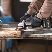 Worx Wx813 20Volt 4.0Ah. Li-İon Tek Akülü 115Mm Kömürsüz Profesyonel Şarjlı Avuç Taşlama - 3