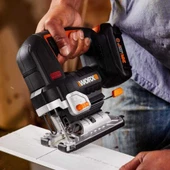 Worx Wx542 20Volt 2.5Ah. Li-İon Tek Akülü Profesyonel Kömürsüz Şarjlı Dekupaj Testere - 9