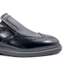 Akor Siyah Açma Hakiki Deri Günlük Klasik Erkek Ayakkabı thumbnail 5